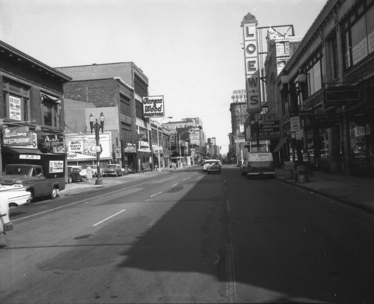 South Clinton Avenue downtown. Leon's Typewriter is shown on the left. - photo from City of Rochester