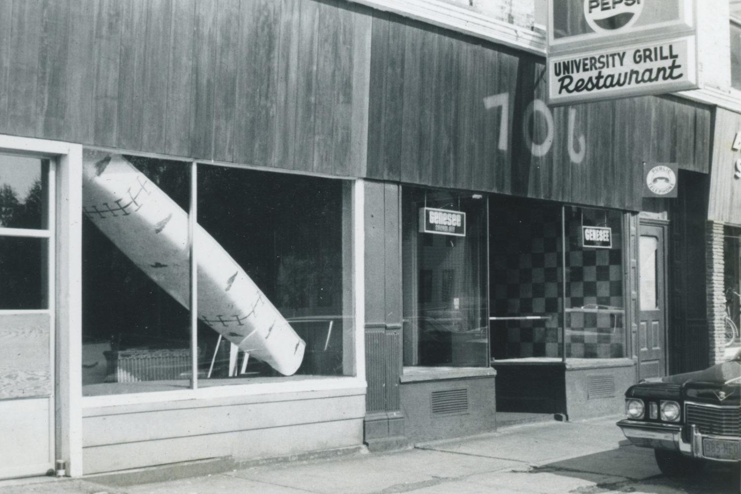 University Grill, next door to Towner's on University Avenue in Rochester, New York - photo by Paul Dodd 1976