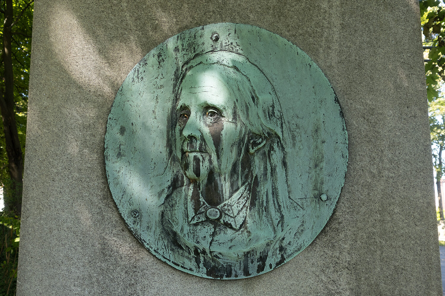 Mary Bloss monument in Brighton Cemetary, Rochester, New York