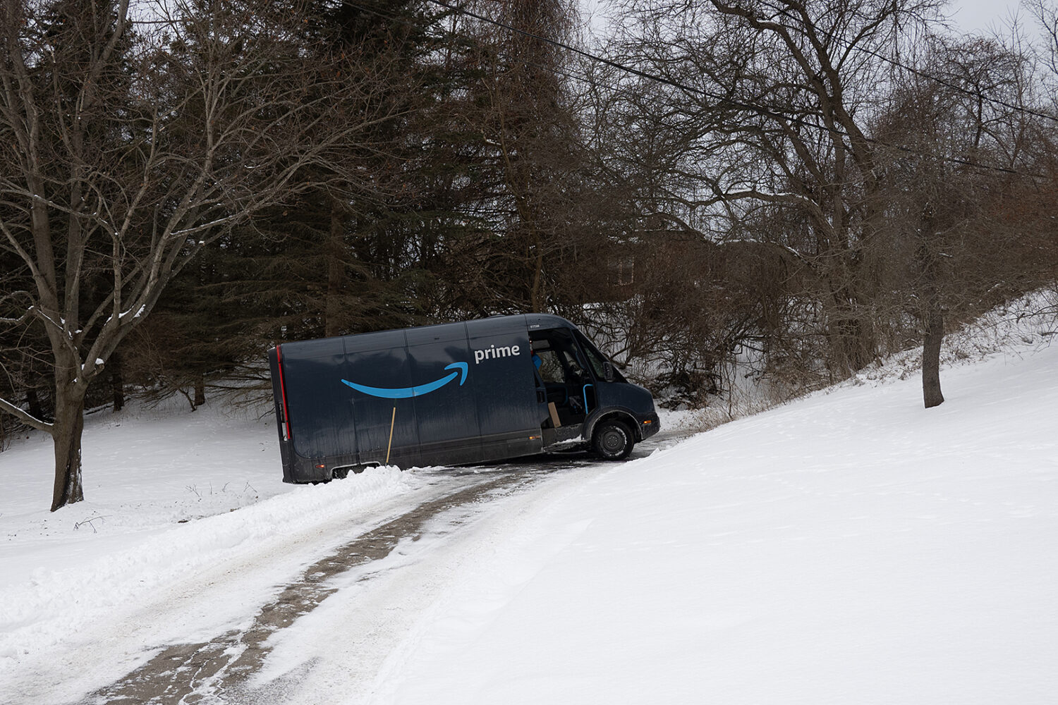 Amazon truck on Rainbow Drive copy