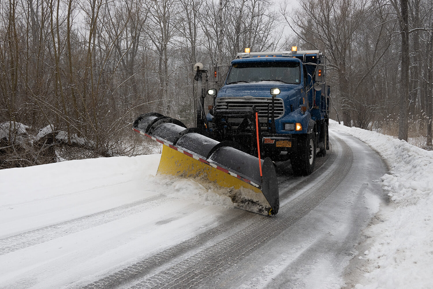 Plow on Hoffman Road