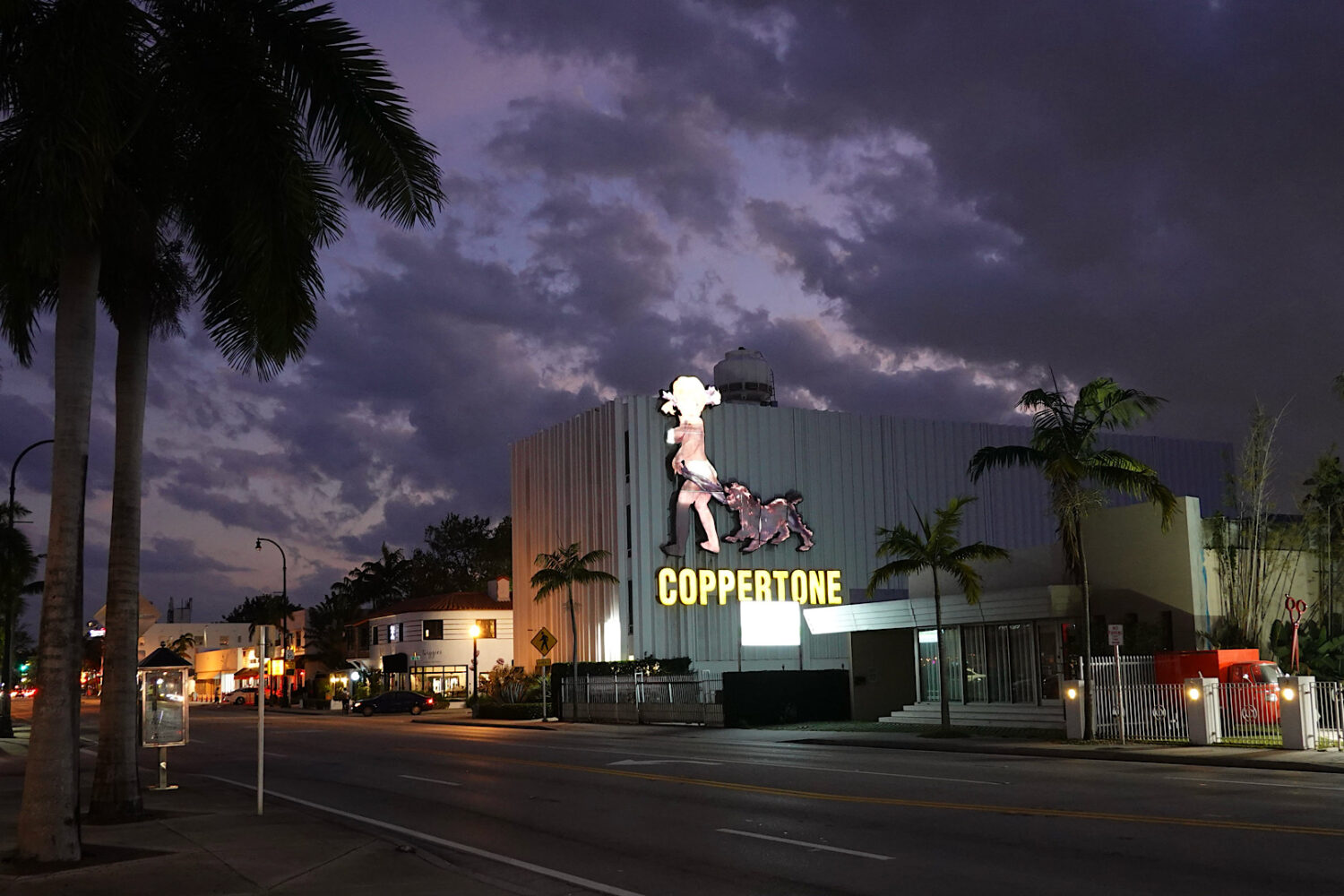 Coppertone ad in Miami